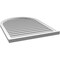 Ekena Millwork Round Top Surface Mount PVC Gable Vent: Functional, w/ 2"W x 2"P Brickmould Sill Frame, 32"W x 42"H GVPRT32X4203SF - alternate 3
